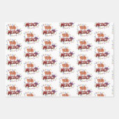 フェリズナビダードサボスクリスマスメキシコ ラッピングペーパーシート (正面2)