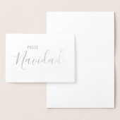 フェリズナビダードメリーエレガントスペインのクリスマス 箔カード (ディスプレー)