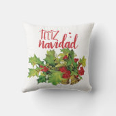 フェリズナビダードメリークリスマスホリデー クッション (裏面)