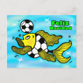 フェリズナビダードメリースペインのクリスマスおもしろカード シーズンポストカード (正面)