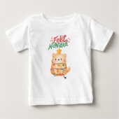 フェリズナビダードユーモア猫のクリスマス ベビーTシャツ (正面)