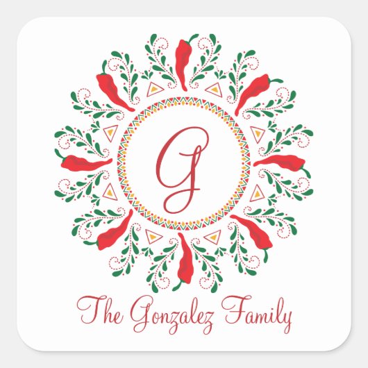 フェリズナビダードレッドチリペッパー スクエアシール (正面)