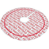 フェリズナビダードレッドチリペッパー ブラッシュドポリエステルツリースカート (アングル)