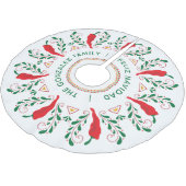 フェリズナビダードレッドチリペッパー ブラッシュドポリエステルツリースカート (アングル)