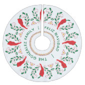 フェリズナビダードレッドチリペッパー ブラッシュドポリエステルツリースカート (正面)