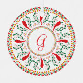 フェリズナビダードレッドチリペッパー メタルオーナメント (正面)