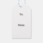 フェリズナビダードレッド&グリーンパターンギフトラベル ギフトタグ (裏面)