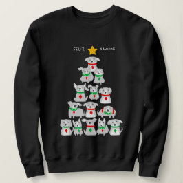 フェリズナビドッグクリスマスツリー スウェットシャツ