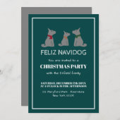 フェリズナビドッグスペインのスタイル招待状 案内状 (正面/裏面)