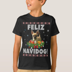 フェリズナビドッグチワフアホアドグッドセーターサンタChr Tシャツ
