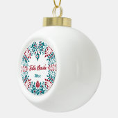 フェリズナヴィエルトマドゥランクリスマスグリーティング セラミックボールオーナメント (右)