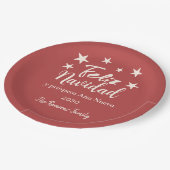 フェリズナヴィダイプロスペルアーニヌエボホリデーパーティー ペーパープレート (アングル)