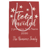 フェリズナヴィダイプロスペロアニョヌエボホリデイ ミディアムペーパーバッグ (正面)