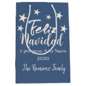 フェリズナヴィダイプロスペロアニョヌエボホリデイ ミディアムペーパーバッグ (正面)