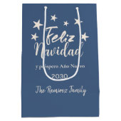 フェリズナヴィダイプロスペロアニョヌエボホリデイ ミディアムペーパーバッグ (裏面)