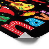 フェリズナヴィダメキシカンフィエスタホットペッパーGuitar Xma ポスター (角)