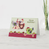 フェリズパスコア。ポルトガル語のイースターカード シーズンカード (正面)