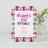 フェリズミュアトススカルオンパープルカスタム招待状 招待状 (スタンド正面)