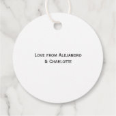 フェリズモダンナビダッドタイポグラフィクリスマス フェイバータグ (裏面)