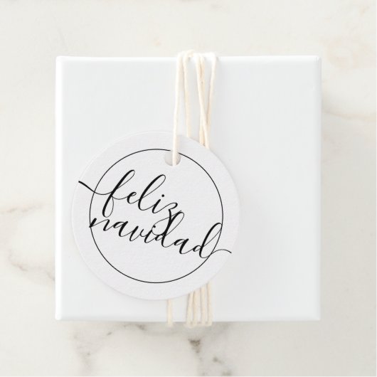 フェリズモダンナビダッドタイポグラフィクリスマス フェイバータグ (インサイチュ)