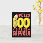 フェリズ100ディアスデエスクエラグルーヴィ100日 スペインの カード (黄色い花)