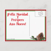 フェリズ・ナビダッドとホリー シーズンポストカード (裏面)
