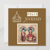 フェリズ・ナビダッドのクリスマスグリーティングカード カード (正面)