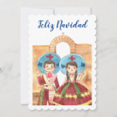 フェリズ・ナビダッドのクリスマスグリーティングカー子供へド シーズンカード (正面)