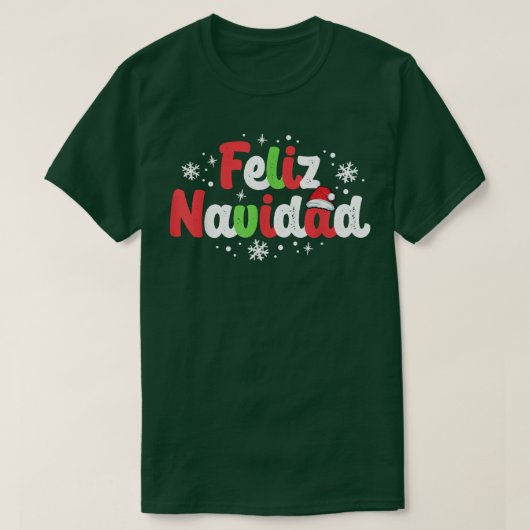 フェリズ・ナビダッドの家族のスペインのクリスマスの私 Tシャツ (デザイン正面)