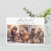 フェリズ・ナビダッドスペインのクリスマス写真コラージュ シーズンカード (スタンド正面)