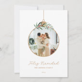 フェリズ・ナビダッドスペインのクリスマス写真 シーズンカード (正面)