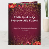 フェリズ・ナビダッドスペインのクリスマス挨拶 カード (正面)