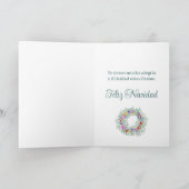 フェリズ・ナビダッドスペインの、クリスマスリース シーズンカード (内部)