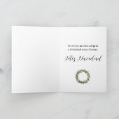 フェリズ・ナビダッドスペインの、クリスマスリース シーズンカード (内部)