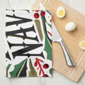 フェリズ・ナビダッドスペインの・メリー・クリスマス キッチンタオル (四つ折り)