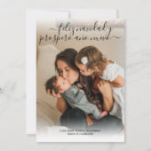 フェリズ・ナビダッドモダンクリスマスフォトカード 招待状 (正面)