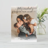 フェリズ・ナビダッドモダンクリスマスフォトカード 招待状 (スタンド正面)