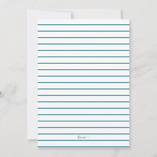 フェリズ・ナビダッドモダンクリスマスフォトカード 招待状 (裏面)