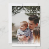 フェリズ・ナビダッドモダンクリスマス写真 招待状 (正面)