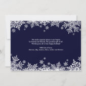 フェリズ・ナビダッド海軍ファミリー写真コラージュのクリスマス シーズンカード (裏面)