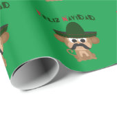 フェリズ・ナビダッド！かわいいサル ラッピングペーパー (ロールコーナー)