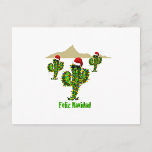 フェリズ·ナビダッド-アリゾナクリスマス·サグアロ·ライト シーズンポストカード