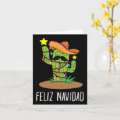 フェリズ ナビダッド カクタス - メキシコの木のクリスマス イン ジュライ カード (黄色い花)