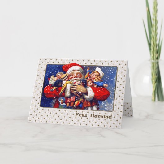 フェリズ・ナビダッド。クリスマスカスペインのード シーズンカード (正面)