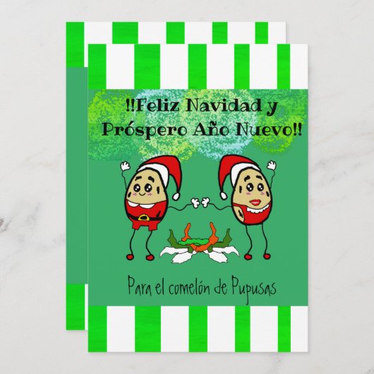 フェリズ·ナビダッド·クリスマス·パラ·コメロン·ポプサス シーズンカード (正面/裏面)