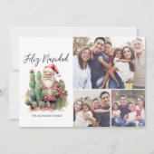 フェリズ・ナビダッド・サボス写真クリスマス シーズンカード (正面)