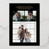 フェリズ・ナビダッド マルチ フォト ゴールド 箔シーズンカード (裏面)