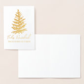 フェリズ・ナビダッド – メリークリスマスツリーとライト 箔カード (ディスプレー)