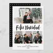 フェリズ·ナビダッド|白黒写真グ数々のリッド シーズンカード (正面/裏面)