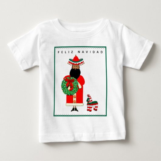 フェリズ・ナビダッドTシャツ ベビーTシャツ (正面)